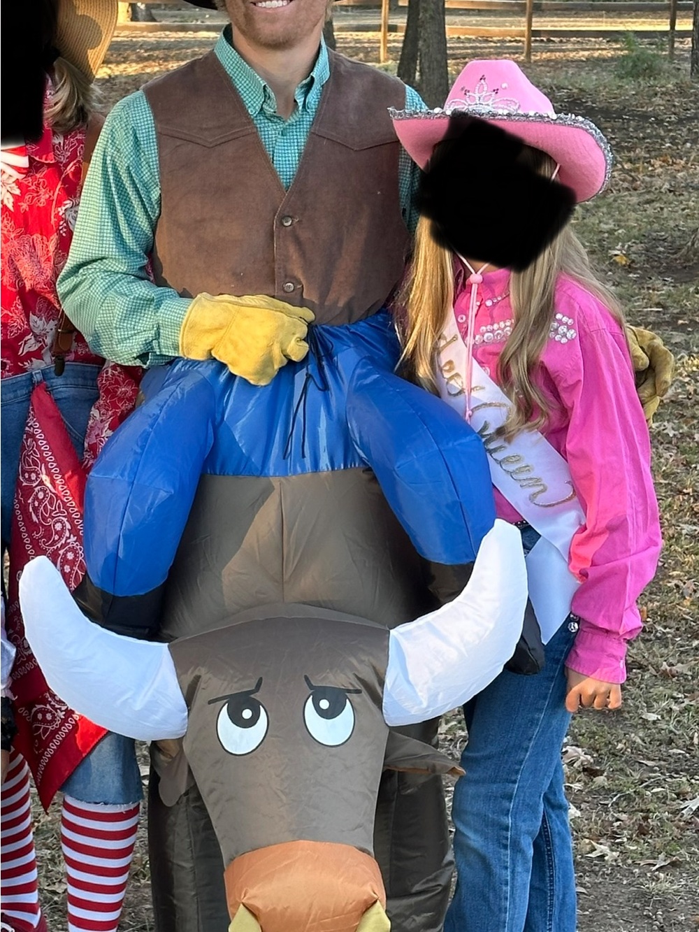 Inflatable Bull Rider Costume - Picture 3 of 3